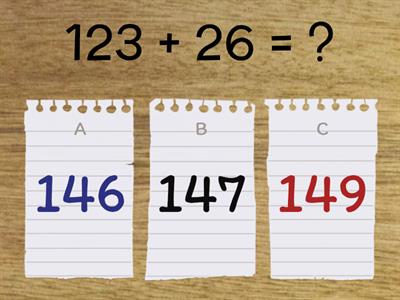 Addition and Subtraction Review