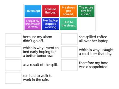 Cause and effect linkers