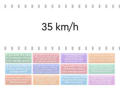 AW Yr 7  Travelling: speed, distance & time
