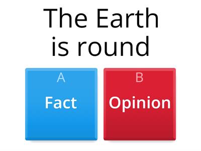 Fact and Opinion Practice