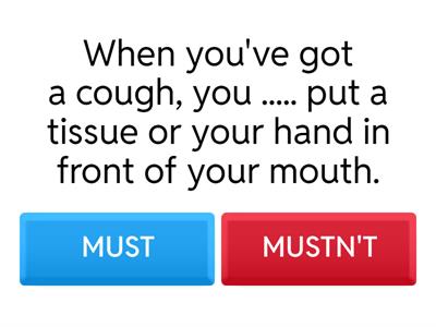 Kid's Box 3 Unit 5 - Pain and aches + must/mustn't QUIZ