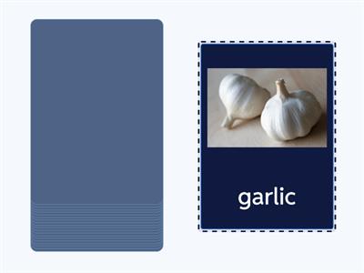 Vegetables: Flash cards, EAL
