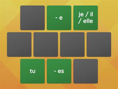 Les verbes du premier groupe