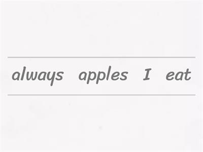 Sentences with Frequency Adverbs