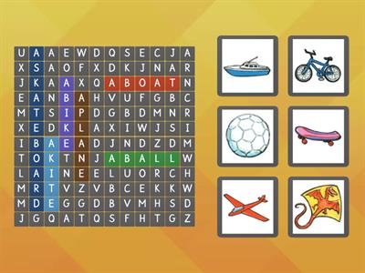 Wordsearch: Happy Street 1, Unit 5