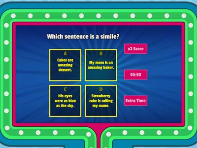 Simile, Metaphor, and Personification
