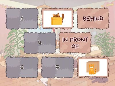 Prepositions of place (Behind, between, beside, in front of)