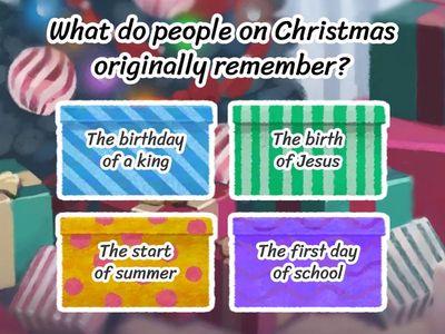 Grade 3 - How we celebrate Christmas in the UK video quiz