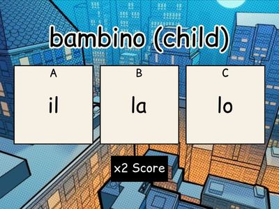 Definite Articles in Italiano