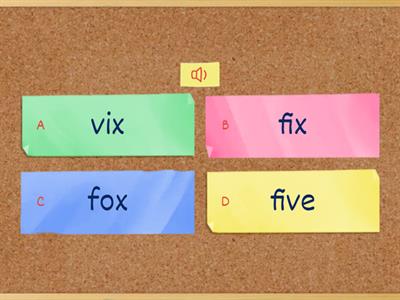 Super Fun 2- Phonics 4_ ix, ox 選擇大挑戰