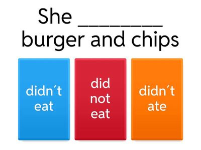 Past simple negative form