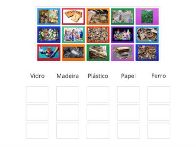 materiais recicláveis 