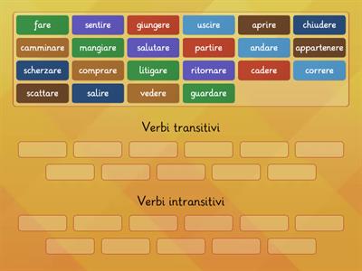 Verbi transitivi e intransitivi