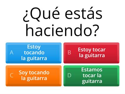 Present continuous first person and third person 