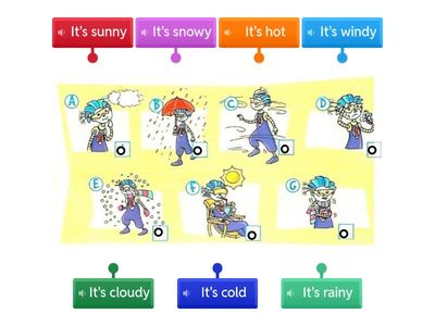 Weather: matching pictures