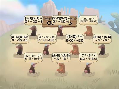 Juego identidades notables😁