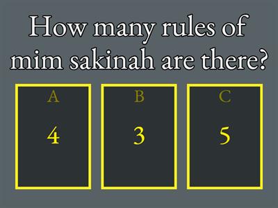 UNIT 18 Mim sakinah Revision