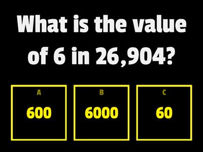 Math:  6 Digit Place Value