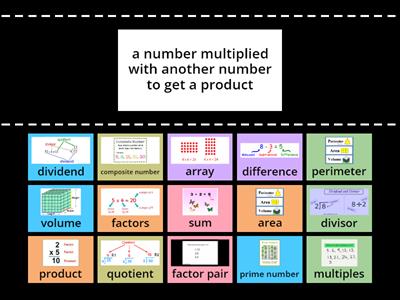 Arithmetic Vocabulary