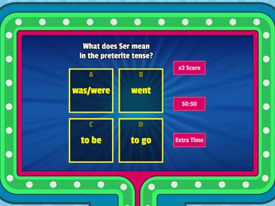 Preterite of Ser and Ir