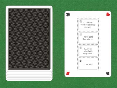 Present simple affirmative/negative speaking