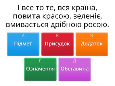 Члени речення. Головні та другорядні члени речення.