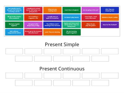 Present Simple or Present Continuous