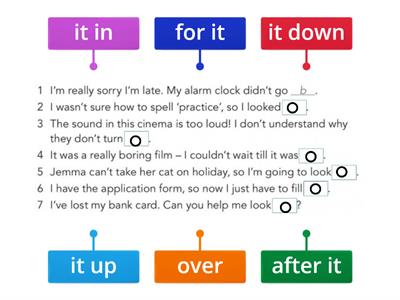 Phrasal Verbs (Pre-Intermediate)