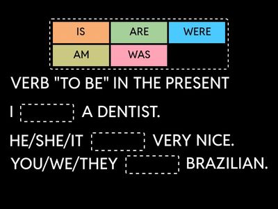 TO BE [PRESENT AND PAST]