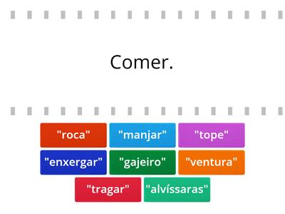 A nau Catrineta - vocabulário