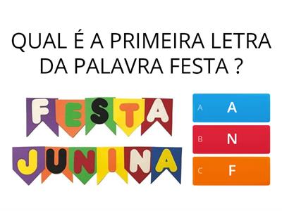 FESTA JUNINA - LETRAS E NÚMEROS