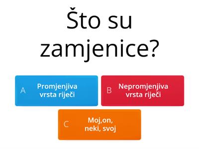 Kviz zamjenice