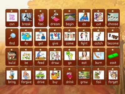 Irregular Verbs English Class A2 BE - GROW