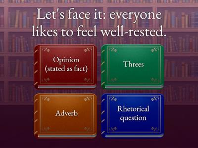 Quiz Library Language devices KS4