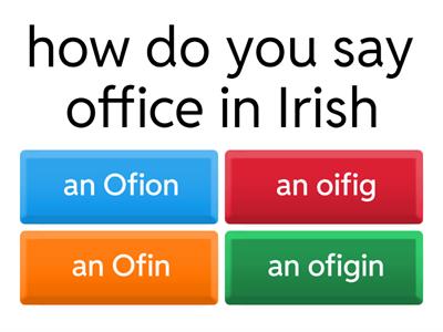 Irish Quiz