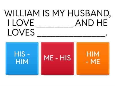 SUBJECT AND OBJECT PRONOUNS