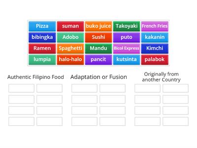 Classify the following food accordingly. 