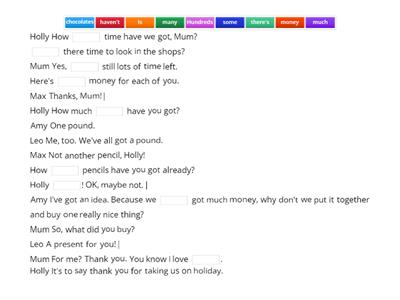 How much -how many ( dialogue)