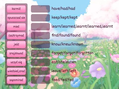 Czasowniki nieregularne 2.