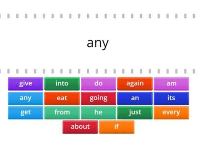 1st Grade Sight Words List 1