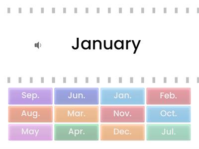 Months and Abbreviations