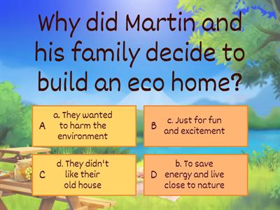 FF5 Unit 4 - an eco home reading quiz