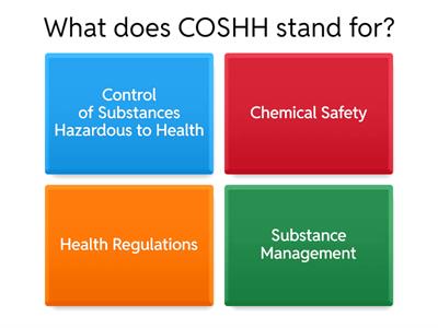 COSHH in the Equine Industry Quiz
