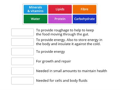 Nutrients match up