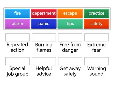 C12 Fire Safety Vocabulary