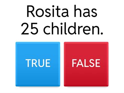 Rosita's routine - English Globe