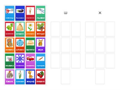 Дифференциация звуков Ш - Ж