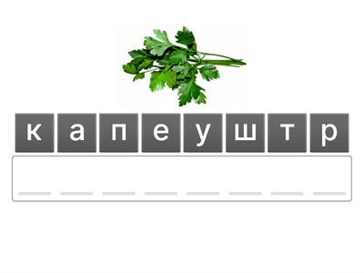 Словарные слова 3 класс. Овощи. Огород.