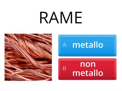 metalli e non metalli