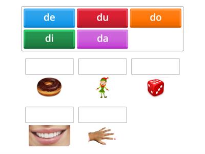 Sílabas con da de di do du